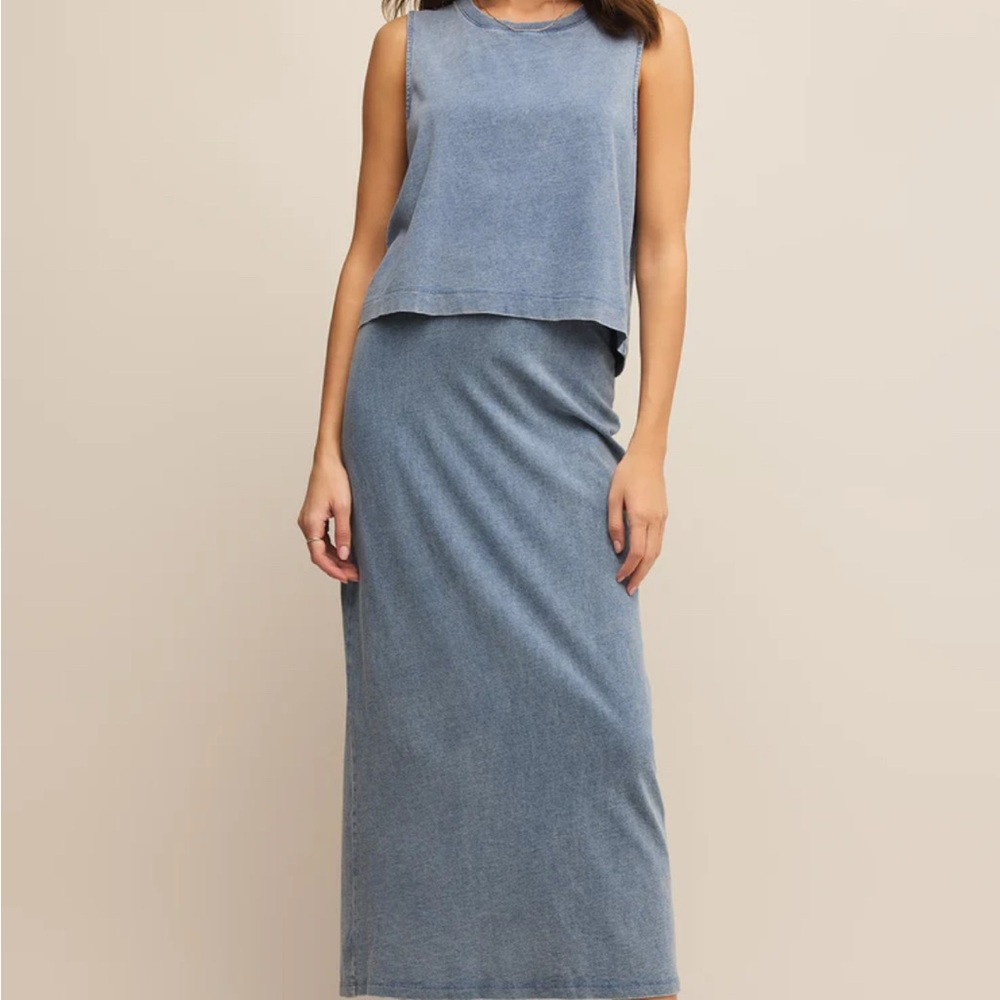 NWT Z Supply Medium Indigo Top & Skirt